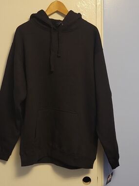 J. America Black Pullover Hoodie